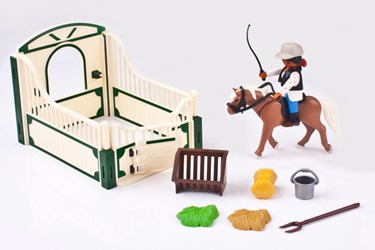 horse and stable playset